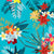 Mantel de Hule Frangipani, Lily Palm Leaves Tropical