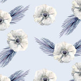 Mantel de Hule White Roses